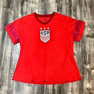 Team USA Soccer Jersey Teens's XXL Alex‎ Morgan #13 Red Short Sleeve
